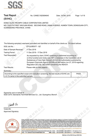 胜牌PA黑色波纹管-SVHC191-英文